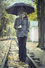in the rain