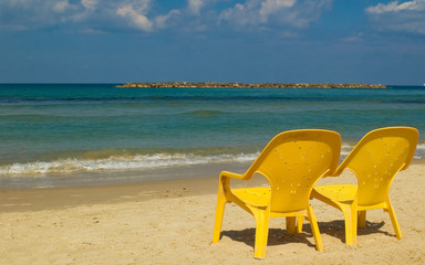 Chairs on the beach