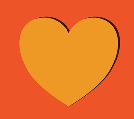 coeur orange