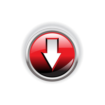 recommend clip art: down glowing button