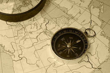 Plakat Starożytny Kompas