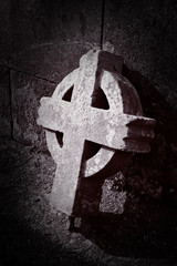 old broken celtic cross