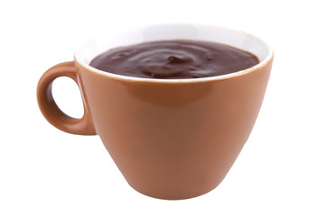 chocolate drink isolated