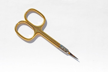 Golden scissors