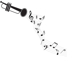 music notes background