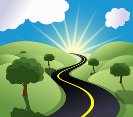 Fototapeta premium strasse illustration