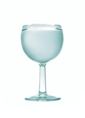 Wineglass on the white background
