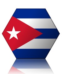 cuba drapeau hexagone cuba flag