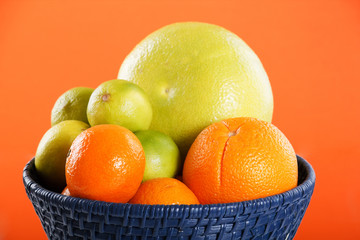 Citrus on a basket