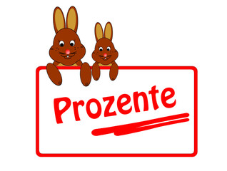 osterhasen - prozente