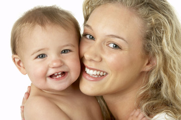 Mother And Child Smiling
