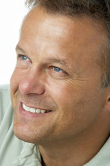 Middle Aged Man Smiling