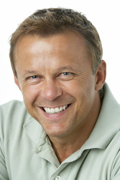 Middle Aged Man Smiling