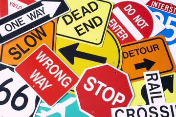 Group Of Road Signs © Monkey Business