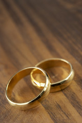 Two Wedding Rings Resting Together