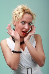 Obraz premium Surprised girl