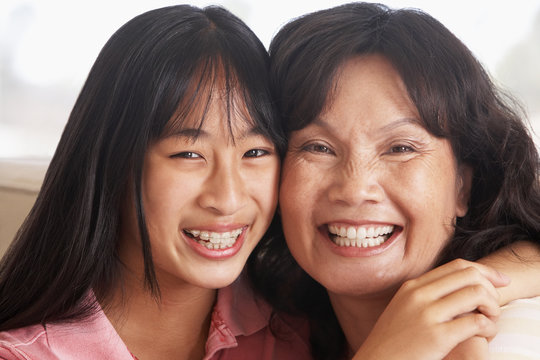 Woman With Her Teenage Daughter