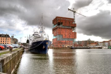 Abwaschbare Fototapete Hafenstadt Antwerpen © Thomas Reimer