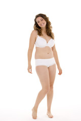 Obraz premium Portrait Of Woman In Her Underwear