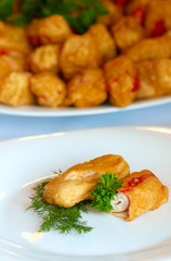 Deep fried snack for a buffet