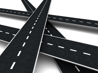 Naklejka premium roads