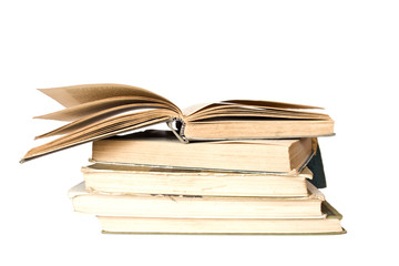 old books isolated