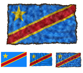 Flag of Congo Democratic Republic