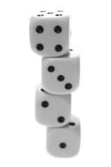 Stacked dice.