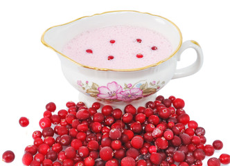 cranberry sauce in a sauce-boat