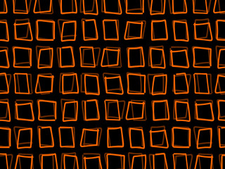 viereck-muster braun/orange