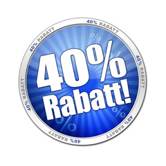 button 40% Rabatt