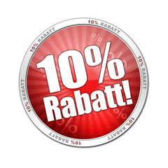 button 10 prozent rabatt