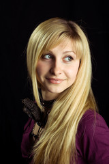 Naklejka premium young girl