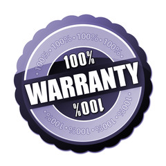 100% Warranty Button