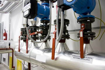 Interior of boiler house
