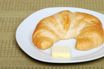 crescent with butter