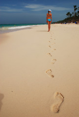Footprints in the sand