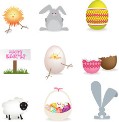 easter icon set