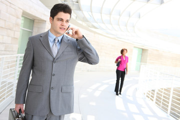 Handsome Business Man on Phone