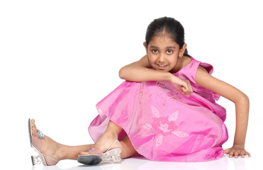 fashionable 7 years old girl