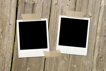 Two vintage photo frames