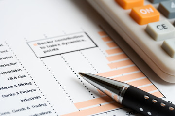 Analyzing of the stock index.
