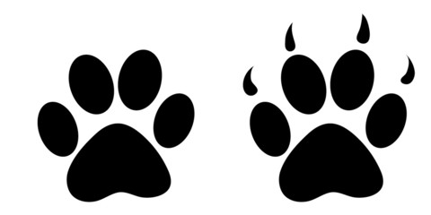 Fototapeta premium animal foot print illustration