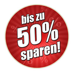 Button bis zu 50% sparen