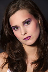 Naklejka premium serious girl