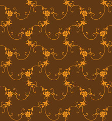 Seamless floral pattern vector illustration element for design