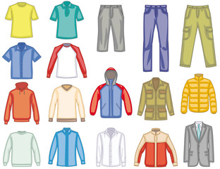Men’s clothes illustration