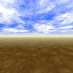 Fototapeta premium Blue Skies With Horizon