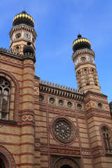 Fototapeta na wymiar Great synagogue in Budapest, Hungary