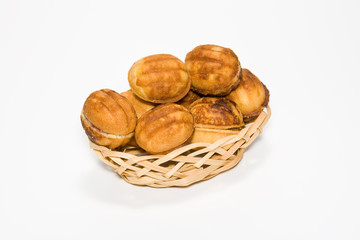 Pastry in a small basket